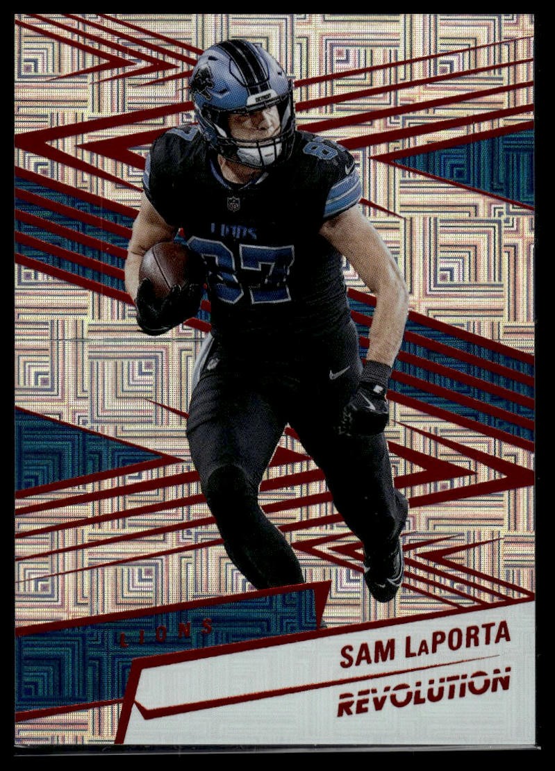 2025 Panini Revolution - Sam LaPorta Orange Levels /299 - Football #18