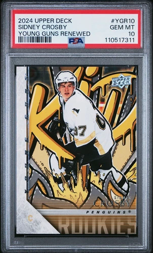 2024-25 Upper Deck Sidney Crosby #YGR10 Young Guns Renewed PSA 10 Gem Mint
