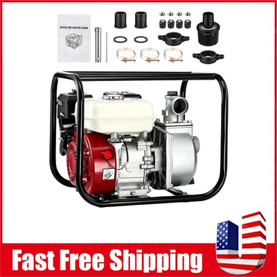#ad 2quot; Petrol High Pressure Water Pump 7HP Fire Fighting Single Impeller Irrigation $165.99