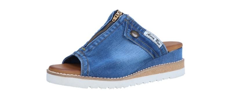 APL Anna Ros Ciabatta Donna Woman Slippers Jeans (Blu) 5534.0092
