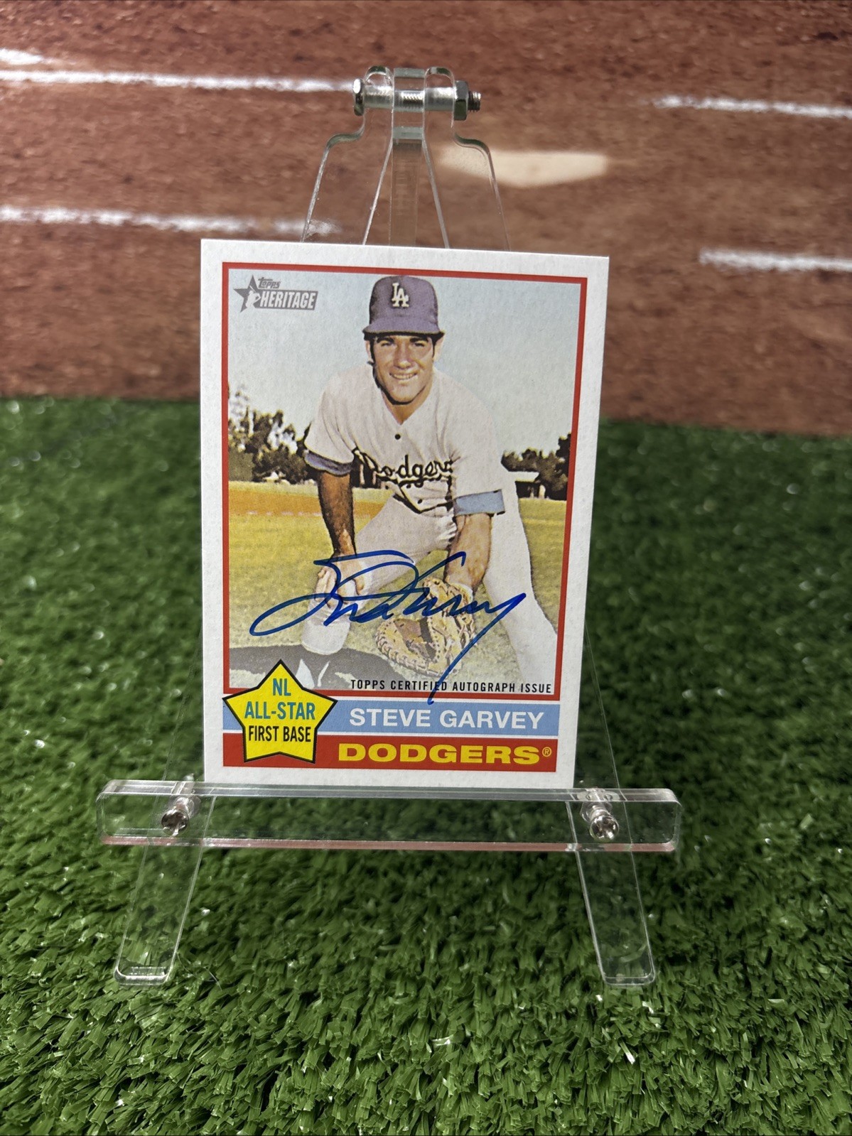 2025 Topps Heritage High Number - Steve Garvey #RO-SGA Real One Auto