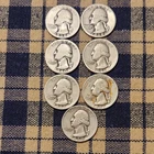 Washington Quarter |  90% Silver | 1939, 49, 41, 47, 50 | Lot of 7