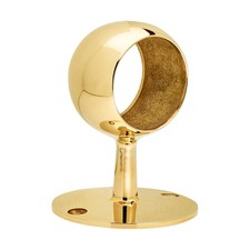 2" Dia. Polished Brass Ball Center Post for 2" O.D. Tubing