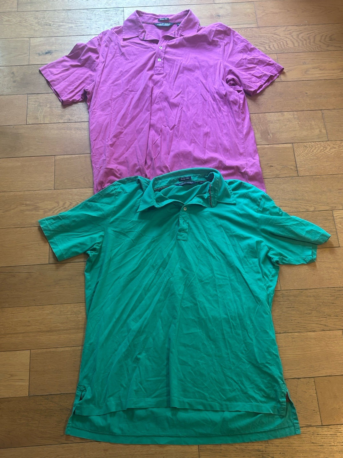 Lot Of Polo Golf Ralph Lauren Shirt XL Pink Green Vintage Lisle Pima Cotton Golf