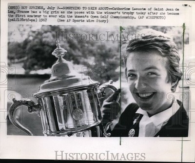 1967 Catherine Lacoste Saint Jean De Luz France Has Big Grin Wirephoto 8x10