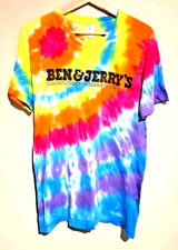 Ben & Jerry’s Vermont Ice cream Tie Dye Tee Shirt Size Medium Vintage Y2K USA