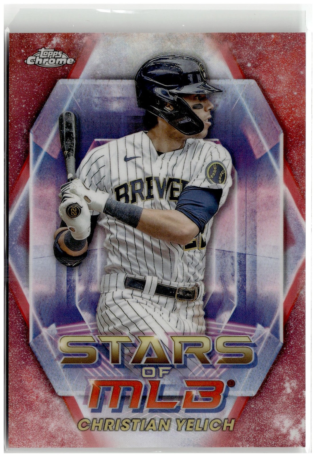 Christian Yelich #SMLBC-11 Baseball Cards 2023 Topps Stars of MLB Chrome trading card — raw and PSA graded price guide