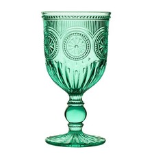 Coloured Wine Glasses  Glass Drinking Goblets Dinner Party Glassware