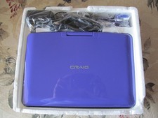 Craig Purple 9" Swivel Screen Portable DVD/CD Player w/Accessories CTFT712 NIB