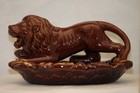 Lion Country Safari Ceramic Figurine Tip Tray 1960's Brown Dripware Art Pottery — photo 7