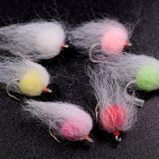 30pcs UV Nuke Egg Fly Glo Bug Steelhead Trout Fly Fishing Flies Lures 6Colors