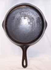 VTG Wagner Ware Sidney -O- #6 1056J Cast Iron 9" Double Spout Skillet Frying Pan