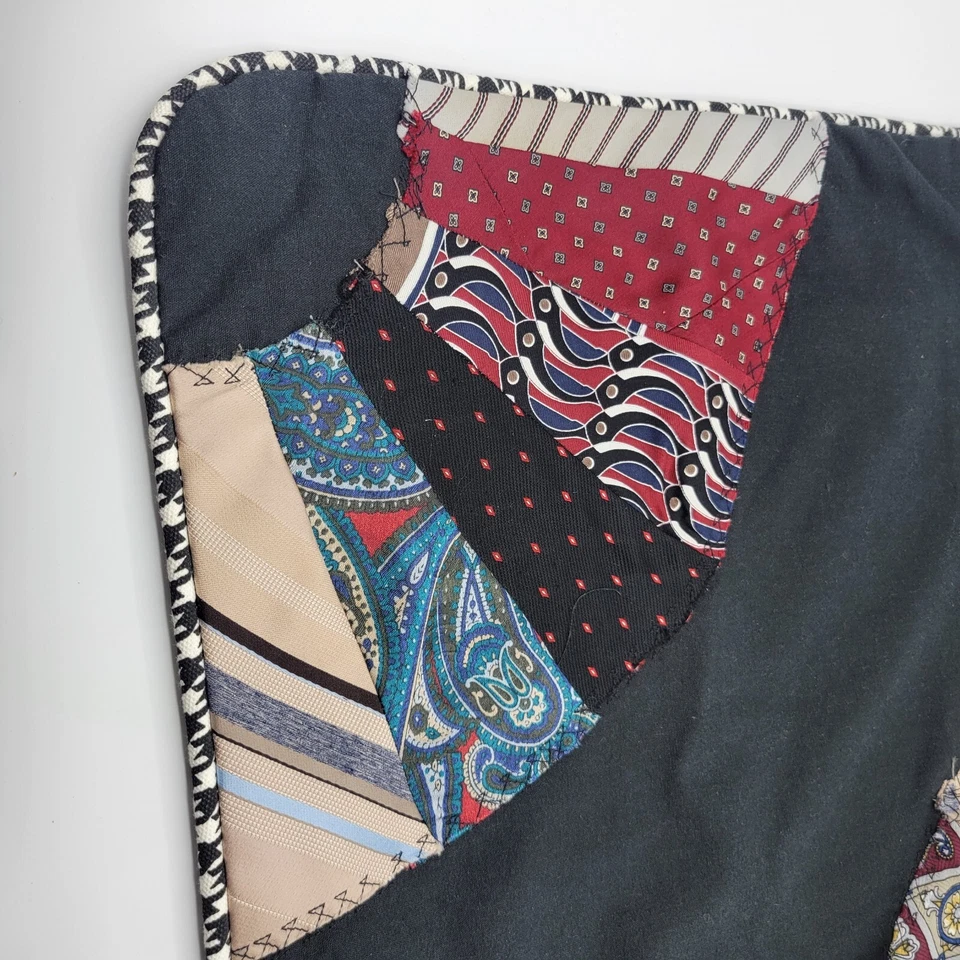 Funda de almohada vintage hecha a mano de 16" cuadrada recuperada para hombre Foto 2 de 4