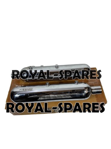 RHINO RACING STEEL PRO EXHAUST POLISH FIT FOR ROYAL ENFIELD CLASSIC 650 - Picture 4 of 23