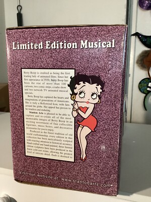 betty boop limited edition boop boop a doo musical in original box first box