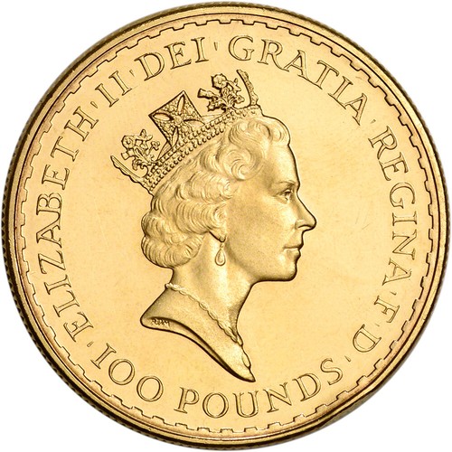 Great Britain Gold Britannia £100 - 1 oz - BU - Random Date - Picture 2 of 2