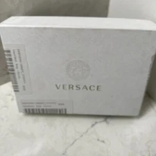 Versace White Cardboard Storage Key Chain Empty Box - L 5.7" x W 4.2" x H 1.5"