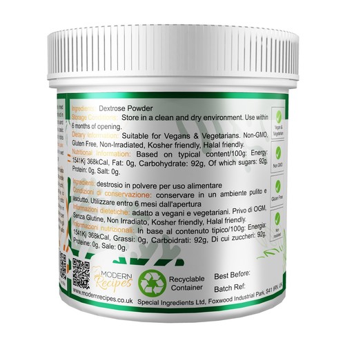 Dextrose Powder - Premium Quality Non-GMO Gluten Free Vegan Friendly - Picture 11 of 21