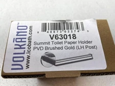 ICO Bath V63018 Volkano Summit Wall Mounted Euro Toilet Paper Holder Gold