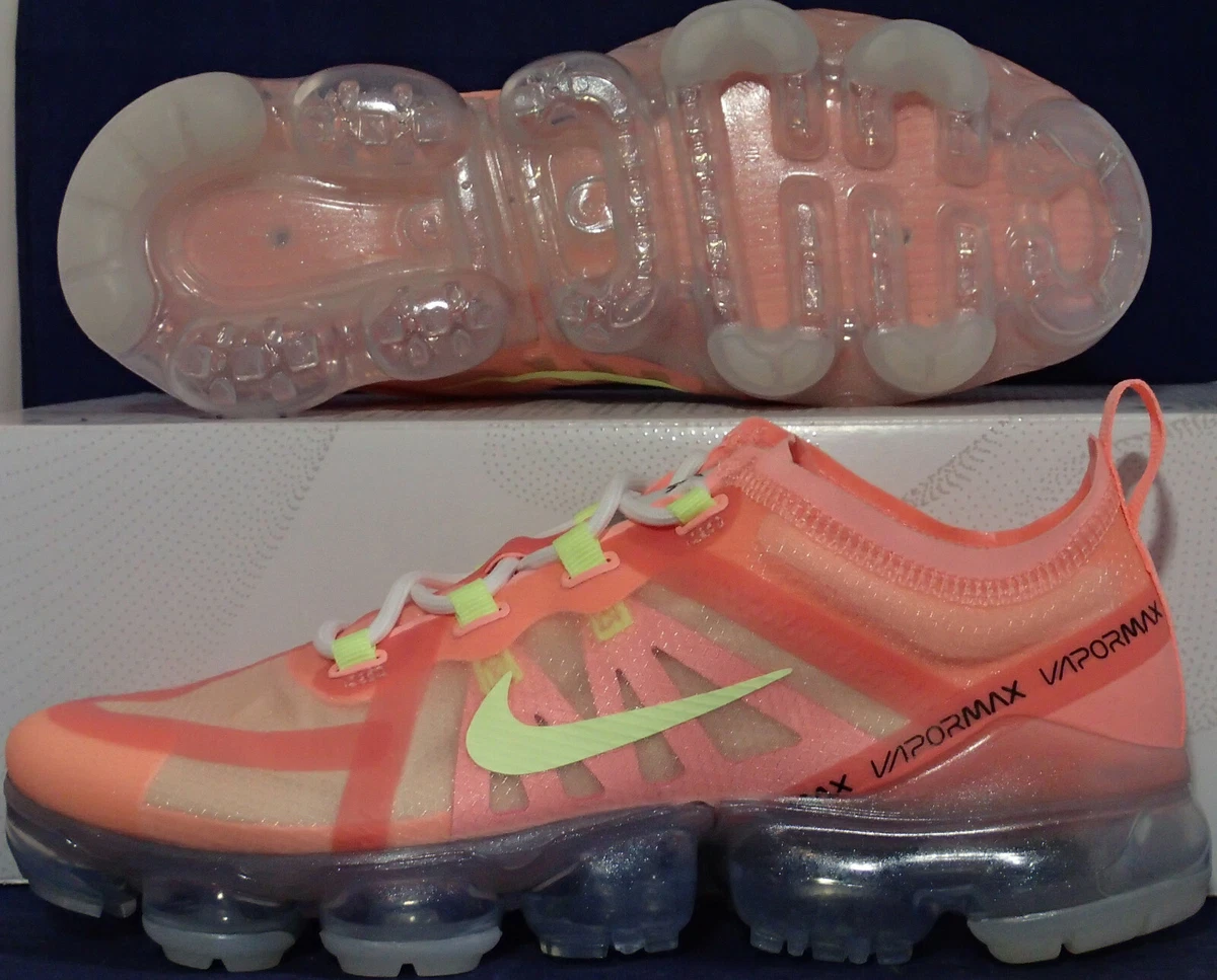Nike air vapormax 2019 pink tint/barely volt women's shoe cheap