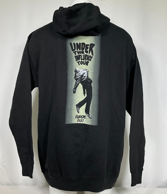 Chris Brown Under The Influence 2023 Europe Tour Hoodie Hans Tolo Men's XL