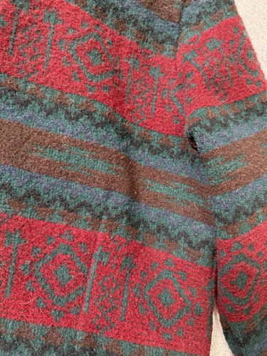 Vtg Woolrich Wool Blend Southwestern Aztec Jacket Coat USA Womens Size L - Picture 20 of 23