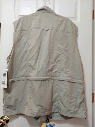 Columbia Omni Dry Venture Vest Tan/Beige Titanium Men's Fishing Vest - NWT - Picture 2 of 13