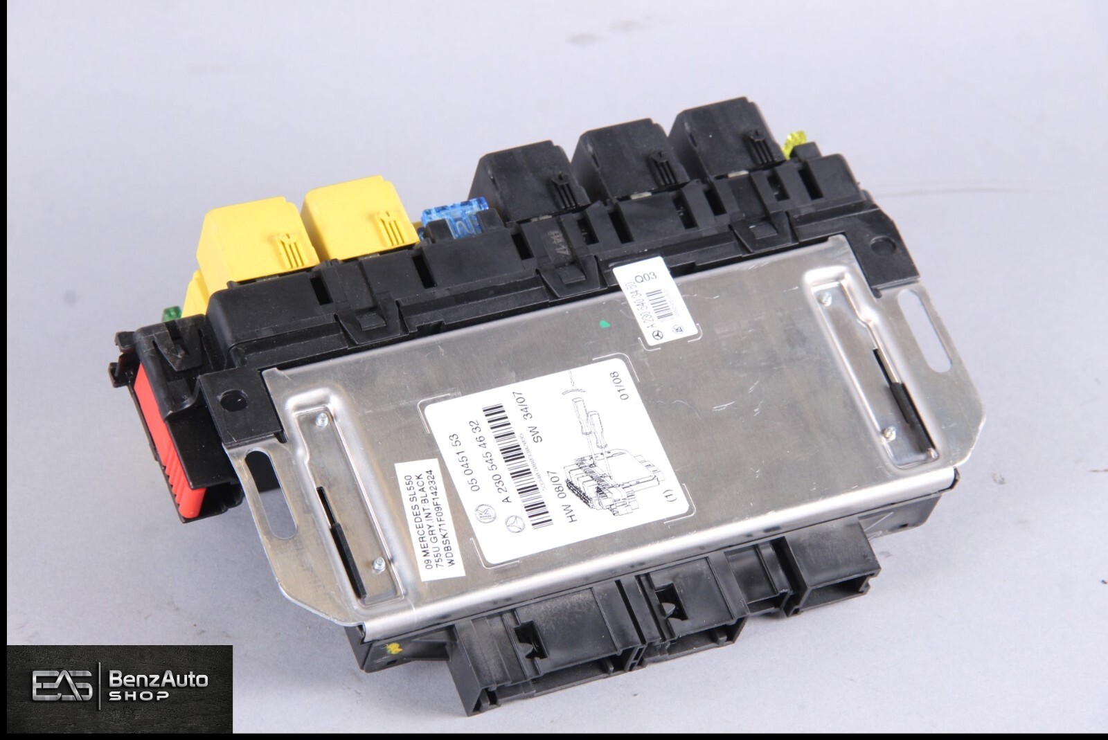 03-12 Mercedes R230 SL500 SL55 Front Left SAM Fuse Box Control Module OEM 41k