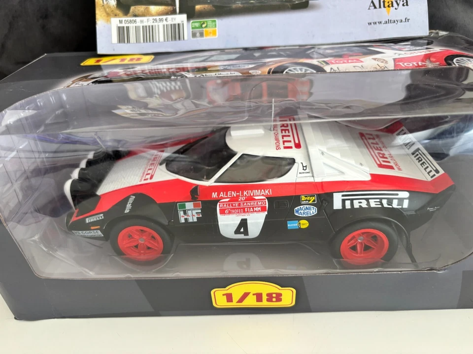 Altaya 1/18 - les plus grandes voitures de rallye n°86 - lancia stratos M. alen - Photo 2/3