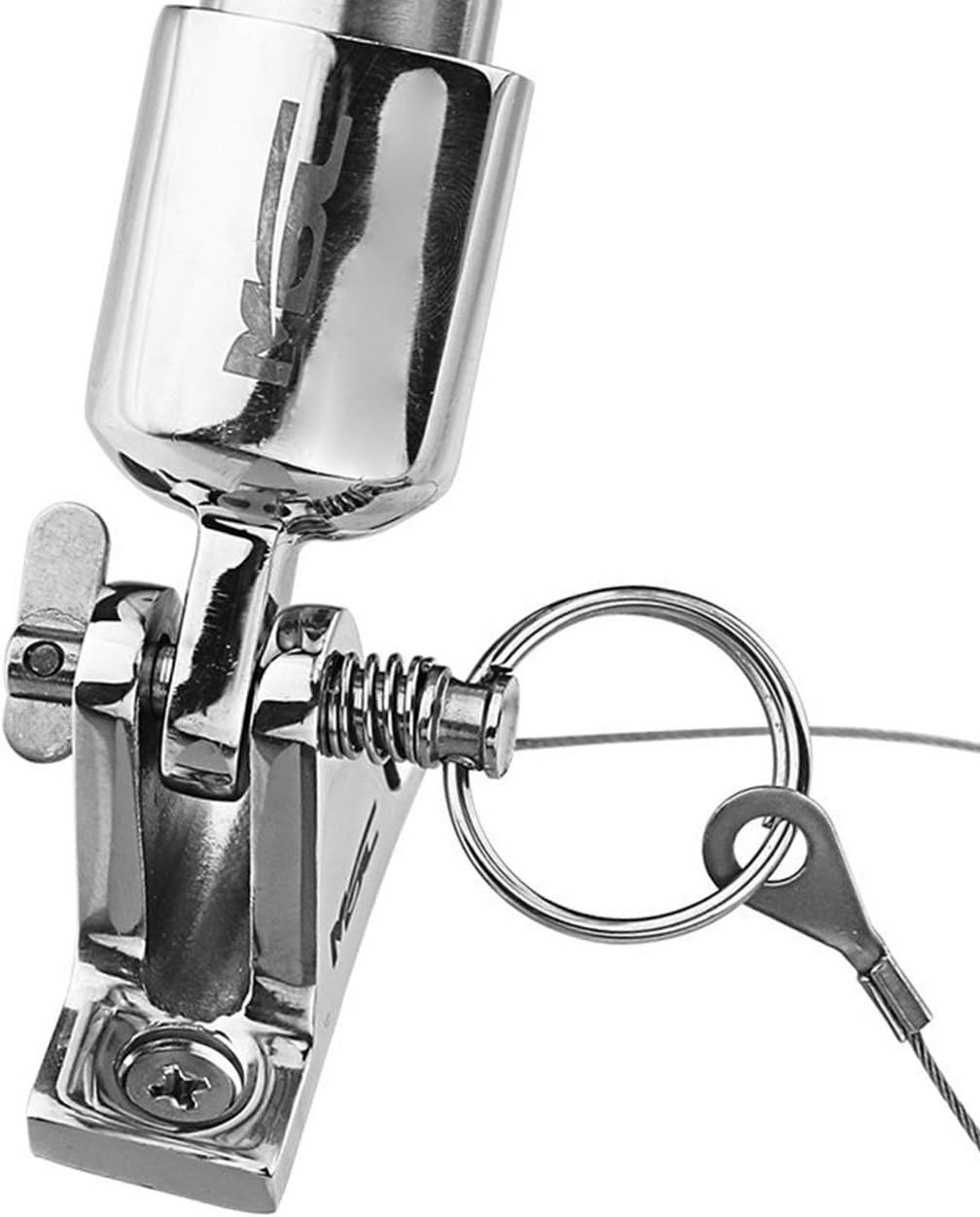 NRC&XRC 4PCS Quick Release Pin Bimini Top Pins 1/4" with Lanyard for Boat Bimini