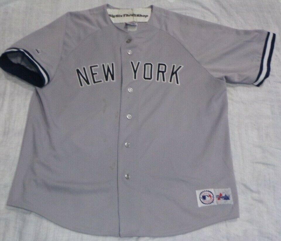 Majestic Ny Yankees Baseball Jersey in Grey for Men