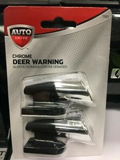 Deer Warning Silent Sirens Helps Reduce Accidents Chrome Finish Set of 2