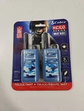 Cobra Hero Series Police & SWAT Kids Walkie Talkie HE-150 B 2 Channels 
