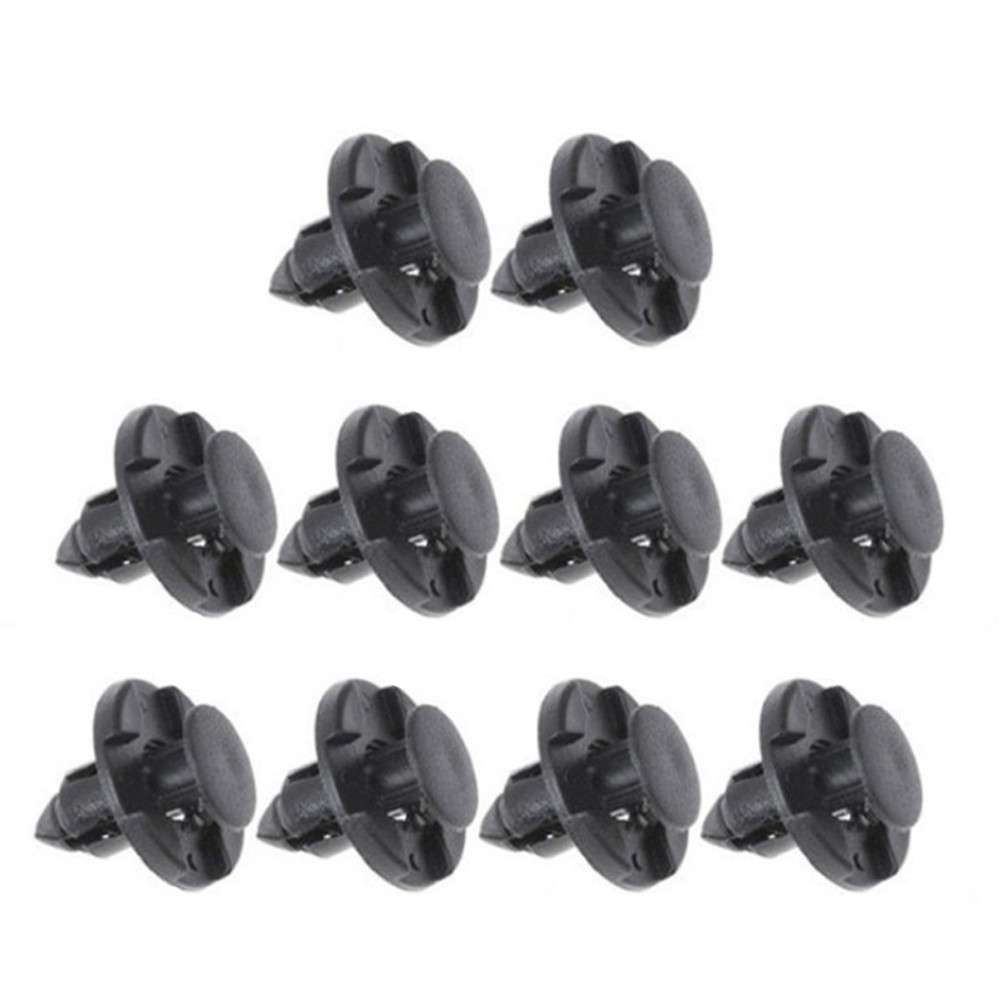 10Pcs Plastic Rivets For Nissan Car Auto Fender Fastener Bumper Push
