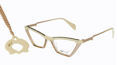Brand New 2024 GENNY Women Eyeglasses GYV 794 C.03 Authentic Necklace Frame Case