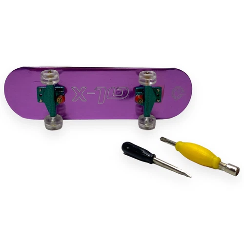 Metal Deck - Finger Board - Metallic Purple - With Two Tools Included - RARE !