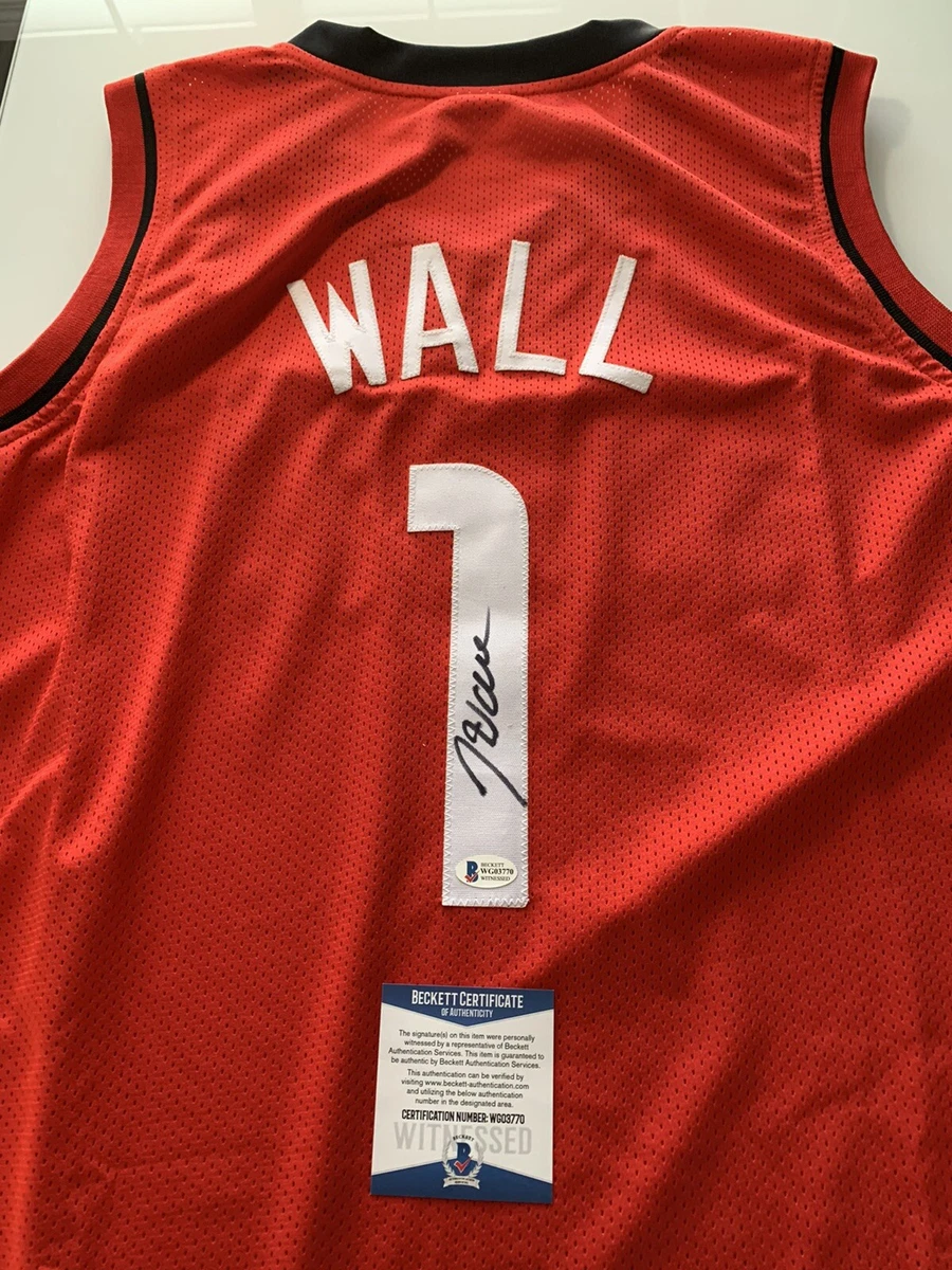 John Wall Houston Rockets Signed Autograph Custom Jersey White Beckett  Witnessed Certified at 's Sports Collectibles Store