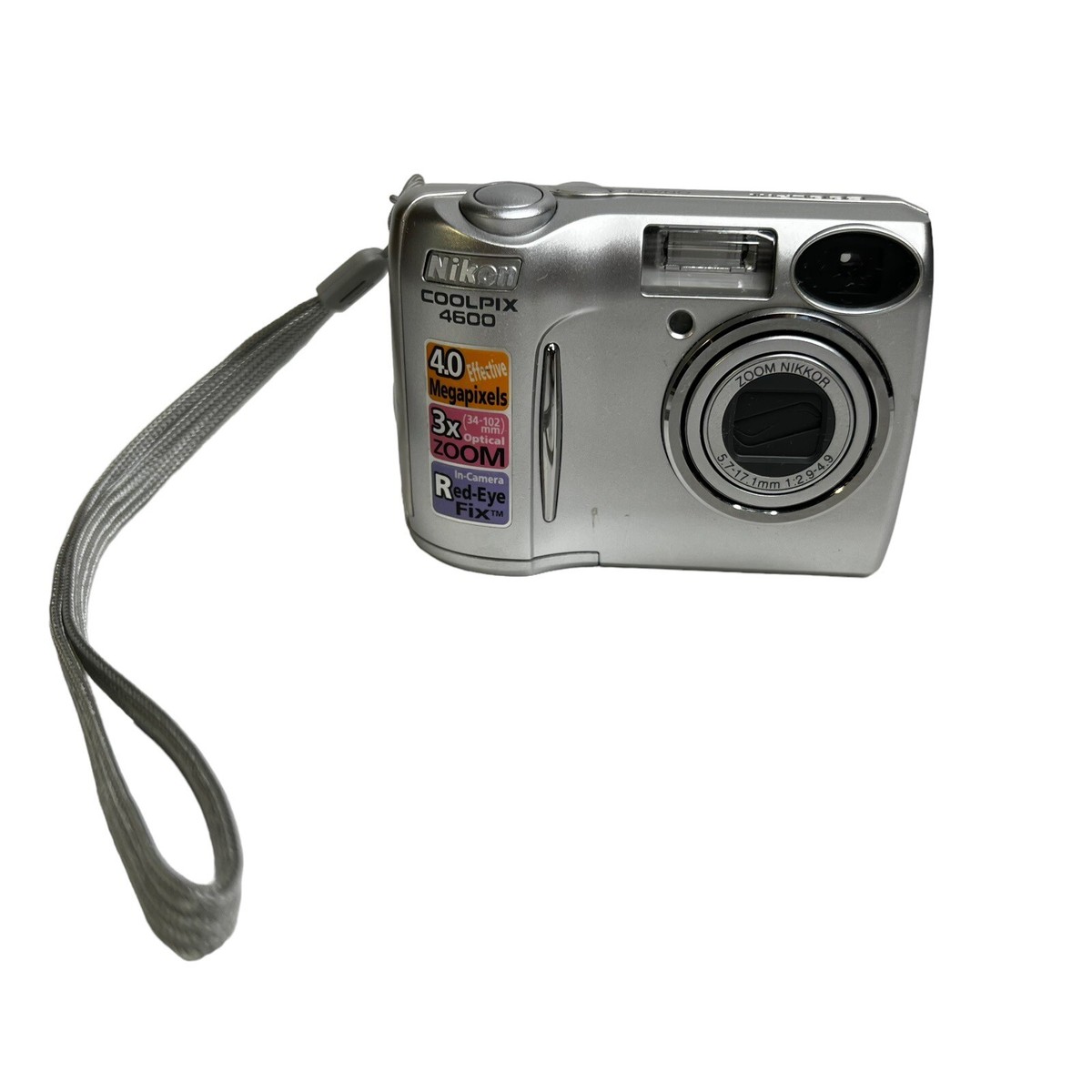 Nikon COOLPIX 4600 4.0MP Digital Camera - Silver, For Parts Only