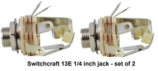Switchcraft 1/4 inch Jack Model 13E set of 2 NEW! 