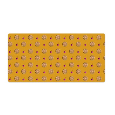 Tischunterlage Schreibtischmatte Mousepad Zitronen und Kirschen 120x60