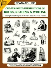 Ready-to-Use Old-Fashioned Illustrations of Books, Reading and Writi - VERY GOOD