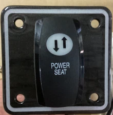 GRADY WHITE POWER SEAT ROCKER SWITCH with PANEL and WIRING HARNESS #22-318