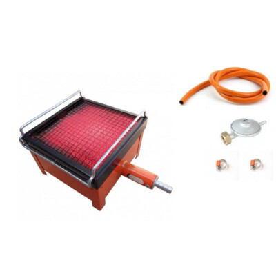 Infrared Gas Heater 2.5KW Set with Hose, Reducer and Connector s
