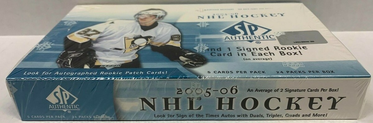 2005/06 UPPER DECK SP AUTHENTIC NHL HOCKEY HOBBY BOX SIDNEY CROSBY