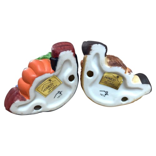 HOMCO 1413 Thanksgiving Bears Set of 2 Vintage Autumn Harvest Figurines Cute (B) - Picture 3 of 3