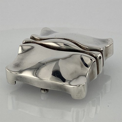 Boucle de ceinture art vulve vagin art vulve moderniste 80 g en argent sterling abstrait - Photo 8 sur 9