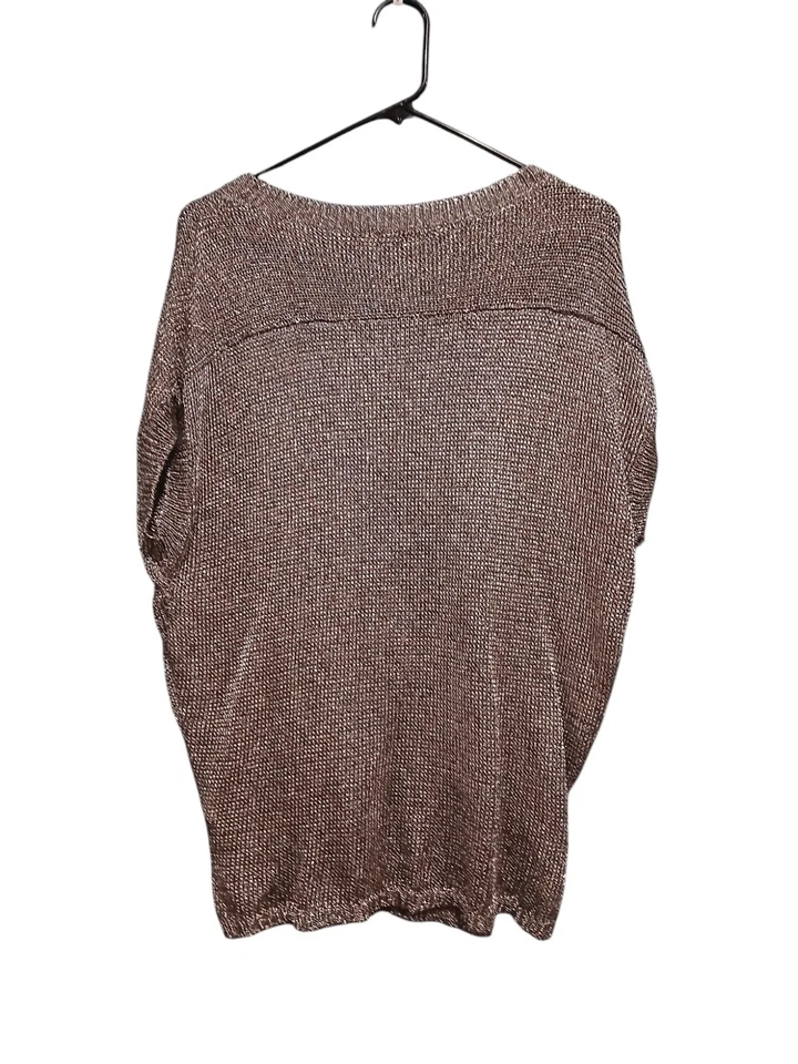 Suéter Vince Manga Corta Gris Metálico Peltre Mujer Talla Mediana Foto 2 de 4