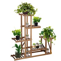 Pflanzentreppe Blumentreppe Blumenregal Pflanzregal Blumenbank 6 Etagen Holz