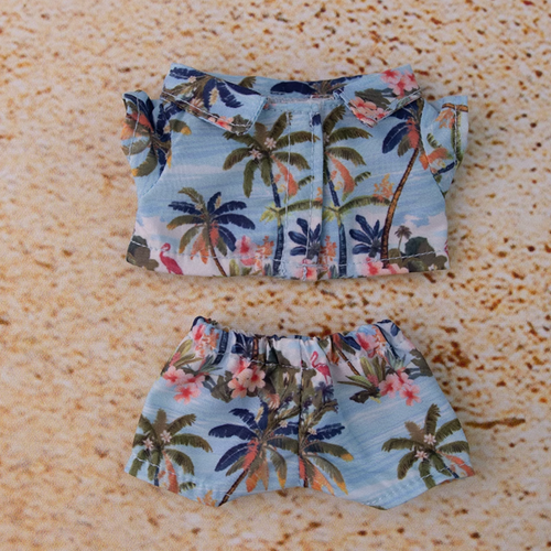 Handmade 15/17cm Doll Clothes Size Fits for LABUBU Plush Hawaii Style T-Shirt - Picture 9 of 12