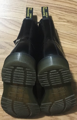 Dr Martens 1460 W Lace Up Combat Boots Smooth Black Leather Women Size 7 US NWOB - Picture 11 of 17